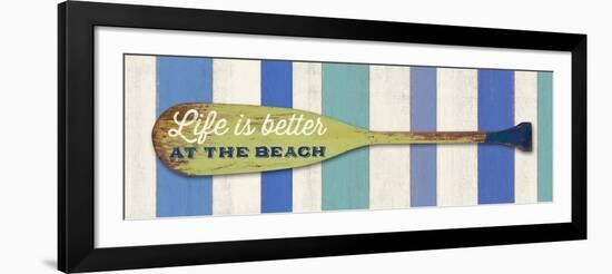 Life Is Betterat the Beach-Sam Appleman-Framed Art Print