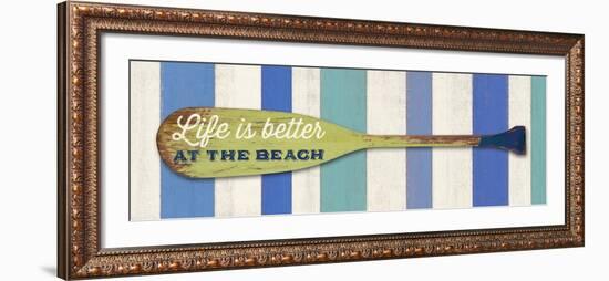 Life Is Betterat the Beach-Sam Appleman-Framed Art Print