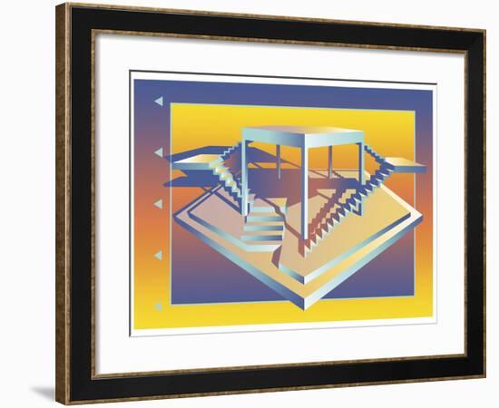 Life Is But a Stage-David Chestnutt-Framed Giclee Print