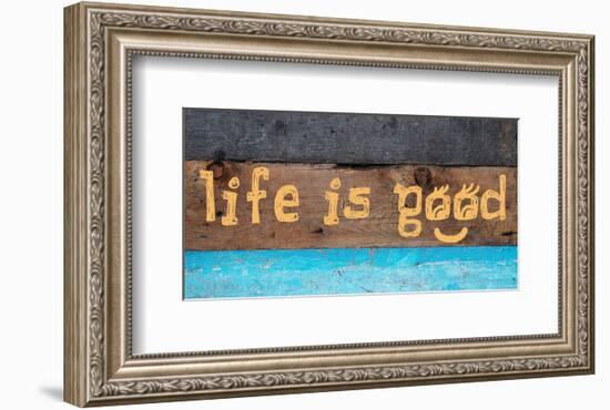 Life is good I-Irena Orlov-Framed Art Print