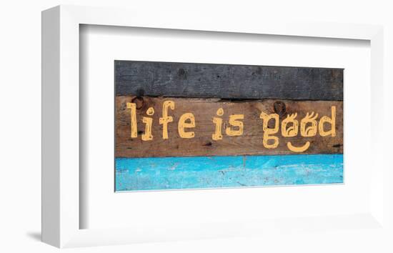 Life is good I-Irena Orlov-Framed Art Print