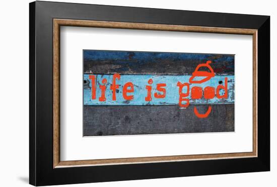 Life is good II-Irena Orlov-Framed Art Print