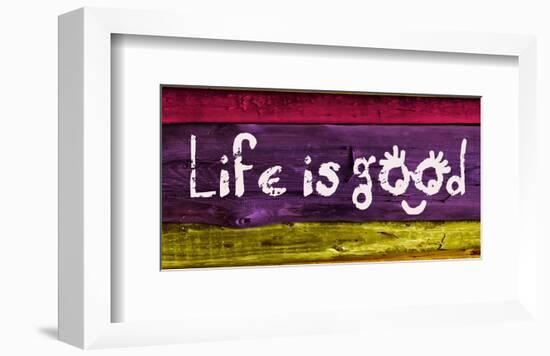 Life is good IV-Irena Orlov-Framed Premium Giclee Print