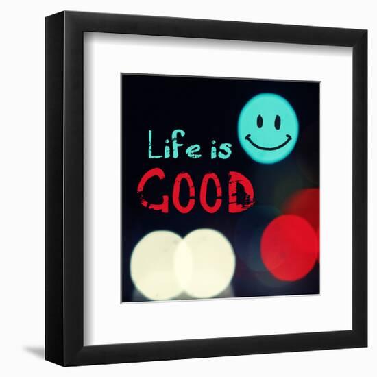 Life is good V-Irena Orlov-Framed Premium Giclee Print