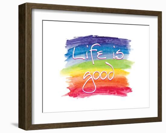 Life Is Good-SM Design-Framed Art Print