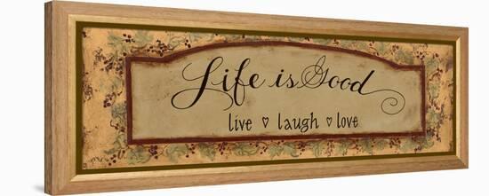 Life Is Good-Pamela Desgrosellier-Framed Stretched Canvas