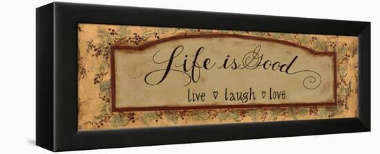 Life Is Good-Pamela Desgrosellier-Framed Stretched Canvas