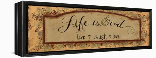 Life Is Good-Pamela Desgrosellier-Framed Stretched Canvas