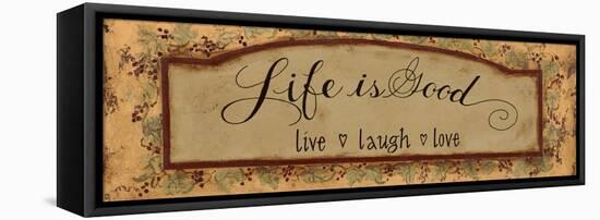 Life Is Good-Pamela Desgrosellier-Framed Stretched Canvas