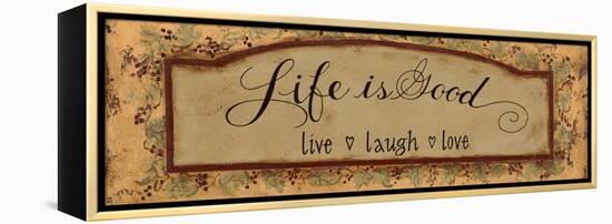 Life Is Good-Pamela Desgrosellier-Framed Stretched Canvas