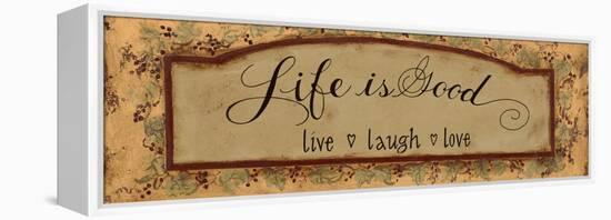 Life Is Good-Pamela Desgrosellier-Framed Stretched Canvas