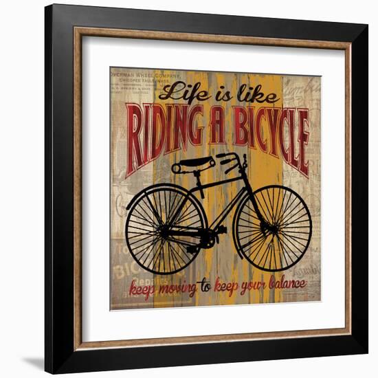 Life is Like Riding a Bicycle-Maria Donovan-Framed Art Print