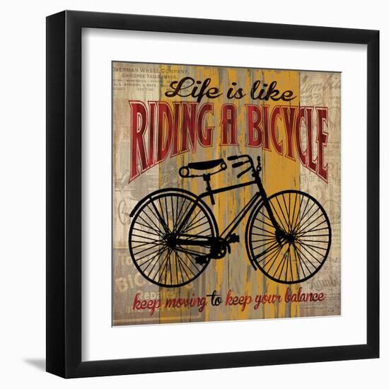 Life is Like Riding a Bicycle-Maria Donovan-Framed Art Print