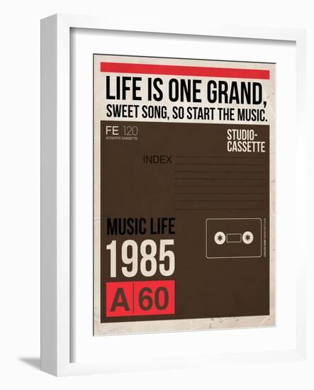 Life is Music-NaxArt-Framed Art Print