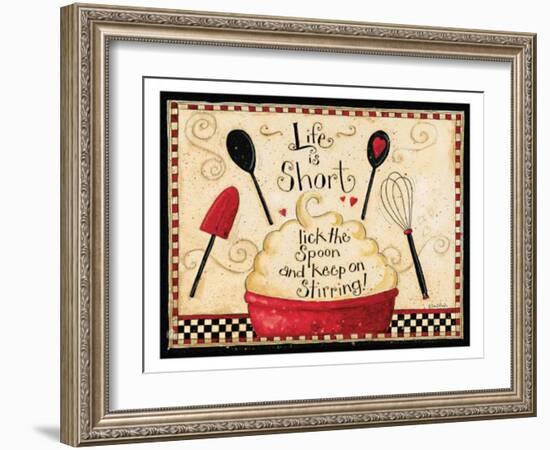 Life Is Short-Dan Dipaolo-Framed Art Print