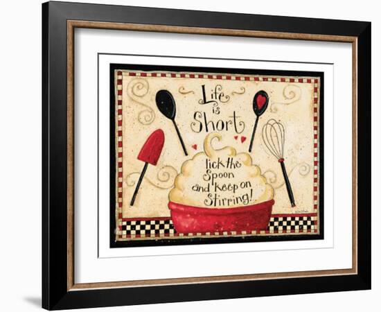 Life Is Short-Dan Dipaolo-Framed Art Print