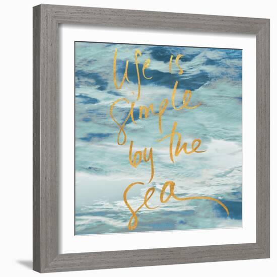 Life is Simple By the Sea-Kathy Mansfield-Framed Art Print