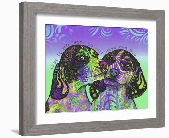 Life Is Too Short-Dean Russo-Framed Giclee Print
