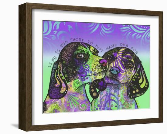 Life Is Too Short-Dean Russo-Framed Giclee Print
