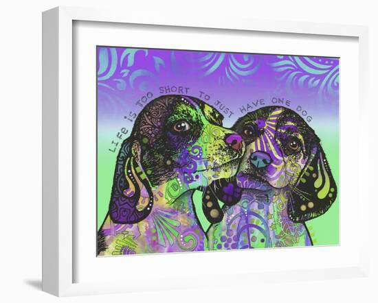 Life Is Too Short-Dean Russo-Framed Giclee Print