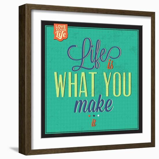 Life Is What You Make It-Lorand Okos-Framed Art Print