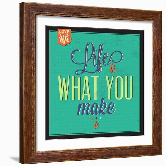 Life Is What You Make It-Lorand Okos-Framed Art Print