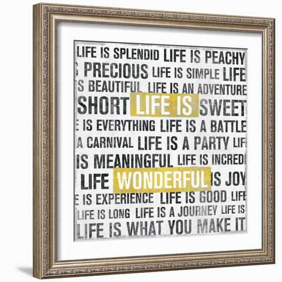 Life Is Yellow-Michael Mullan-Framed Art Print