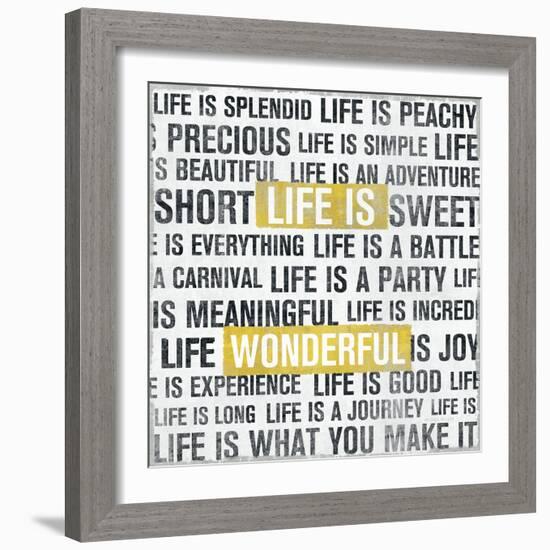 Life Is Yellow-Michael Mullan-Framed Art Print