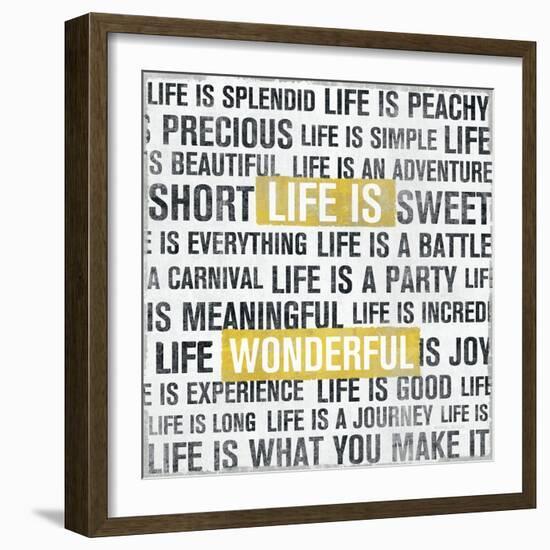 Life Is Yellow-Michael Mullan-Framed Art Print