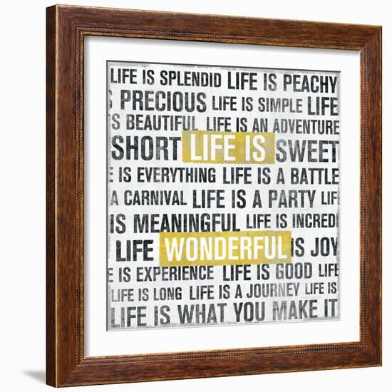 Life Is Yellow-Michael Mullan-Framed Art Print