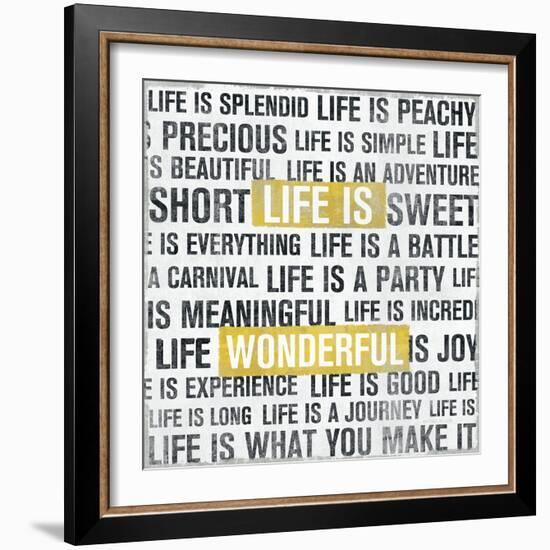 Life Is Yellow-Michael Mullan-Framed Art Print