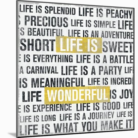 Life Is Yellow-Michael Mullan-Mounted Art Print