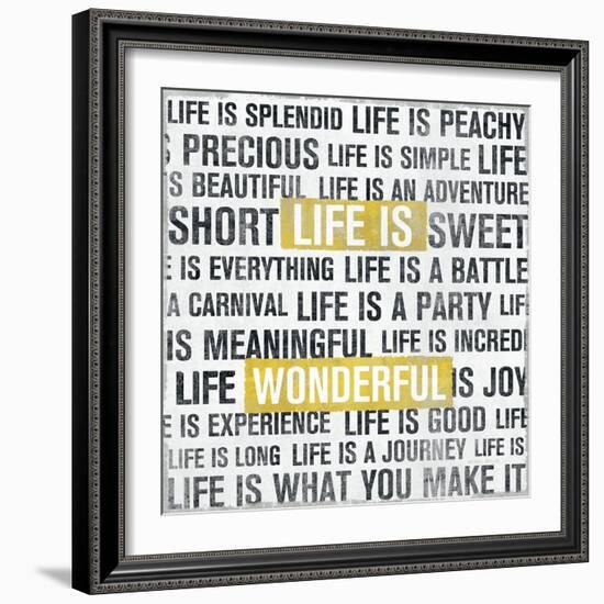 Life Is Yellow-Michael Mullan-Framed Art Print