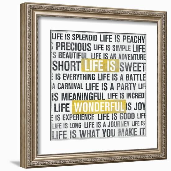 Life Is Yellow-Michael Mullan-Framed Art Print