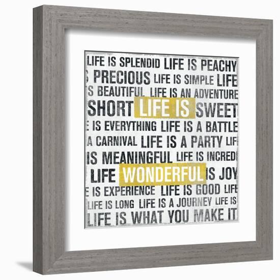 Life Is Yellow-Michael Mullan-Framed Art Print