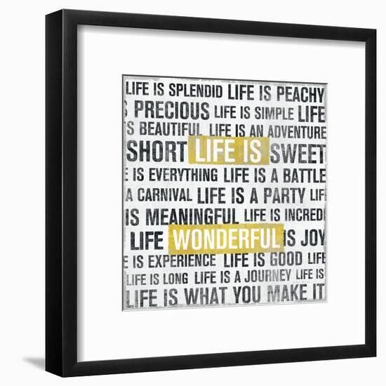 Life Is Yellow-Michael Mullan-Framed Art Print