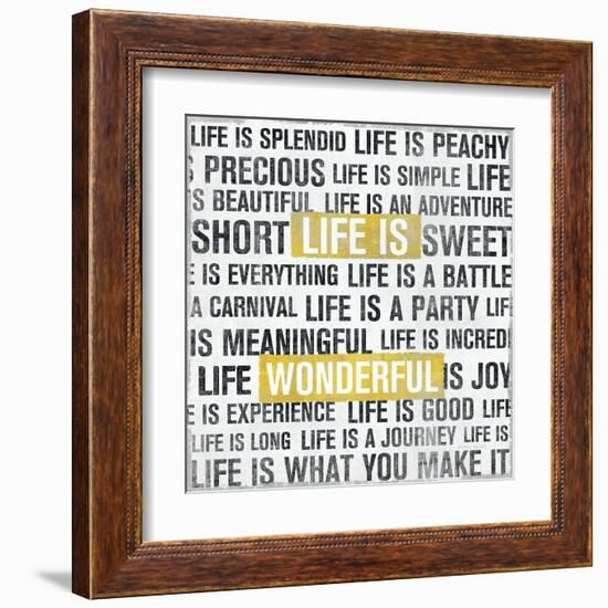 Life Is Yellow-Michael Mullan-Framed Art Print