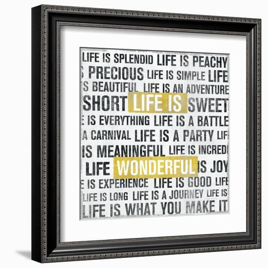 Life Is Yellow-Michael Mullan-Framed Art Print