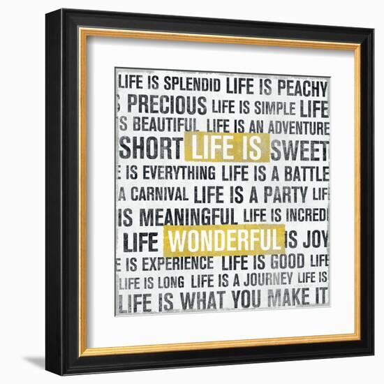 Life Is Yellow-Michael Mullan-Framed Art Print