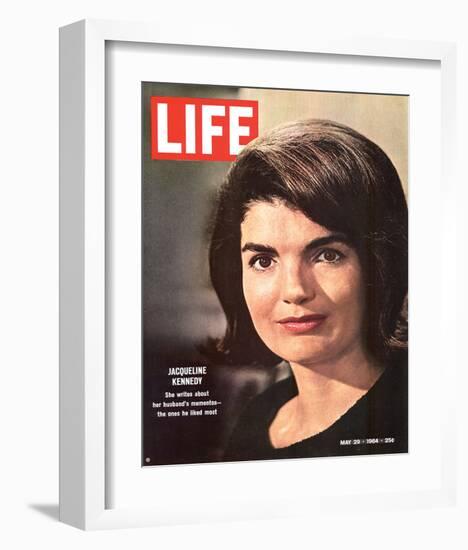 LIFE Jacqueline Kennedy 1964-null-Framed Art Print