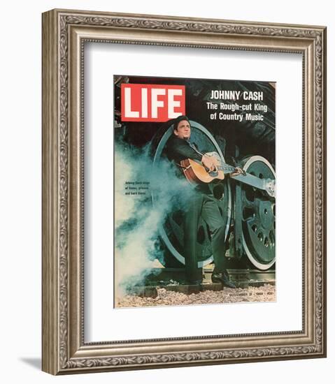 LIFE Johnny Cash Rough-cut King-null-Framed Art Print