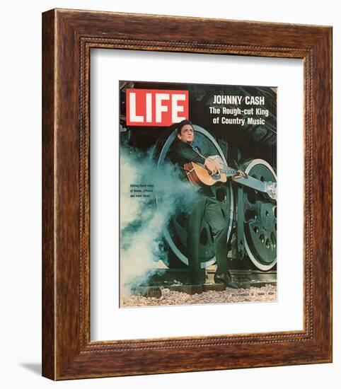 LIFE Johnny Cash Rough-cut King-null-Framed Art Print