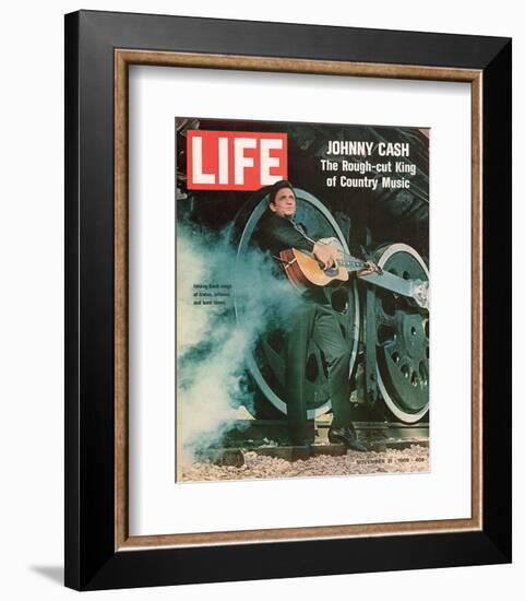 LIFE Johnny Cash Rough-cut King-null-Framed Art Print