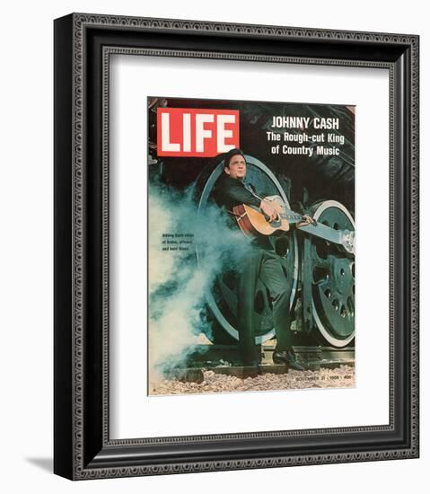 LIFE Johnny Cash Rough-cut King-null-Framed Art Print