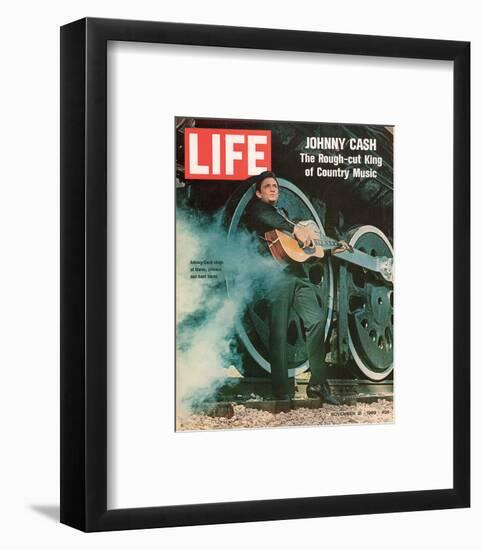 LIFE Johnny Cash Rough-cut King-null-Framed Art Print