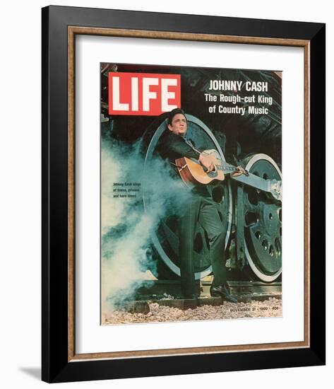 LIFE Johnny Cash Rough-cut King-null-Framed Art Print