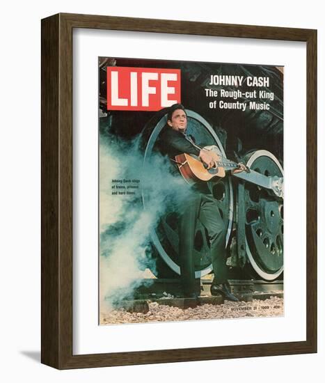 LIFE Johnny Cash Rough-cut King-null-Framed Art Print