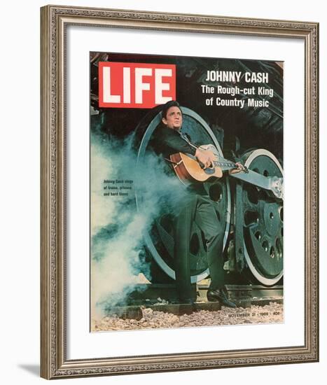 LIFE Johnny Cash Rough-cut King-null-Framed Art Print