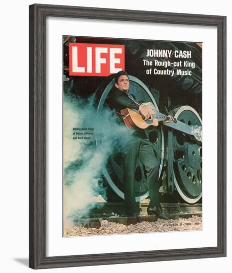 LIFE Johnny Cash Rough-cut King-null-Framed Art Print