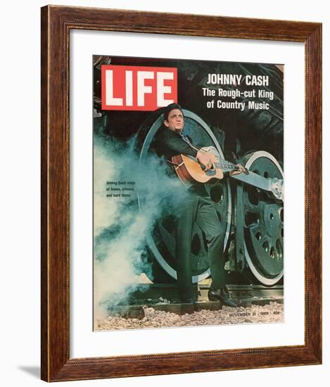 LIFE Johnny Cash Rough-cut King-null-Framed Art Print